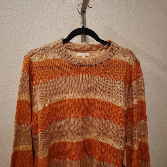 LC Lauren Conrad Women's Blouson Crew Neck Striped Sweater Size XXL NWT Striped - Picture 3 of 11